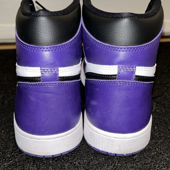 Mens AIR JORDAN 1 RETRO HIGH OG COURT PURPLE 2.0 - Picture 5 of 7